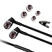 USPRO Wired Headphones In Ear Earphones with Mic Black