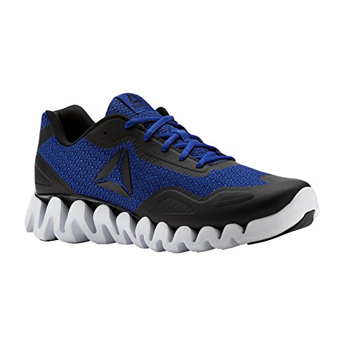 Reebok Men's Zigpulse-SE Sneaker, Knit-Black/Collegiate Royal/White, 11 M US