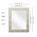 Rectangular Frame Wall Mirror Beveled, Perfect for Bedroom, Bathroom, Vanity, Living Room, Entryway, Hangs Horizontal & Vertical, 27x33, Soft Brass– Easy Mounting - by EcoHome