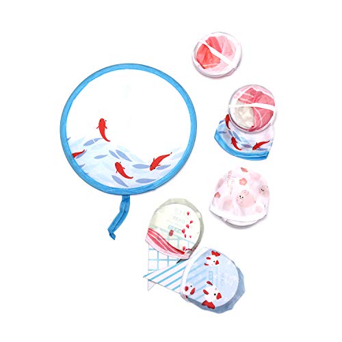 MeiMeiDa 10 PCS Round Foldable Fan Pocket Folding Fans with Pouch, Collapsible Fans Handheld for Everybody at The Party as Dec or Goody Bags Fillers and Generate a Breeze for Yourself in Summer
