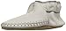 Robeez Baby Premium Leather Moccasins Crib Shoe, Classic-Grey, 12-18 Months M US Infant