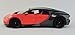 2018 MAISTO 1:18 BUGATTI CHIRON ORANGE / GRAPHITE SPECIAL EDITION.