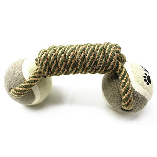 Petony Aggressive Durable Dog Rope Toy and Ball Teething Playing Chew Dog Toys, with Dog Training Whistle(chew Toys)