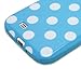 Galaxy S4 Case - Fosmon DURA Series SLIM-Fit Case Protective Skin Cover for Samsung Galaxy S4 IV / I9500 - Polka Dots (Blue)