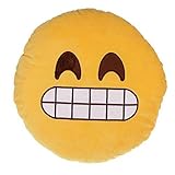 Sanheshun Cute 32cm Emoji Smiley Emoticon Round Cushion Pillow Stuffed Plush Soft Toy Gift (Hunger)