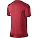 NIKE Men's Pro Fitted Short Sleeve Shirt, University Red/Team Red/White, Medium