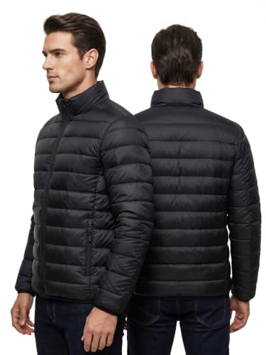 Jaqueta Puffer Masculina Impermeável Térmica Bomber Slim Inverno