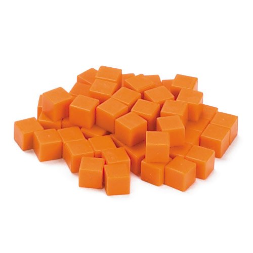 EAI Education Base Ten Units: Orange Plastic - Set of 1000