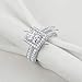 Newshe Jewellery Wedding Rings for Women 925 Sterling Silver Bridal Set AAAAA Cz Princess Cut Engagement Ring Band Size 5-10