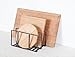 STORAGE MANIAC 2-Pack Kitchen Bakeware Organizer, Multifunctional Pot Lid Holder with Divider for Dinnerware, Cookware, Cutting Boards, Plate, Pan Lids, Cabinet Pantry Container, Tray Rack, Square