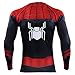 Spider-Man Far from Home Men's Compression Shirt 3D Print T-Shirt (Medium, Red)