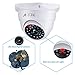 A-ZONE Dummy Fake Security Camera, with Realistic Look Dummy Camera Recording Lighting Red LED at Night, for Home and Businesses Security Indoor/Outdoor (2pcs)