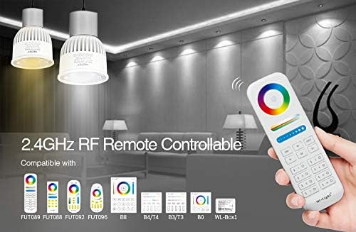 lighteu®, 4X 6W GU10 RGB+CCT LED Spotlight Color Changing and CCT WW CW Temperature Adjustable, Original Mi-Light - Image 3