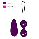 RZWD mini Vibration egg, Waterproof Vibrator, Remote Control Vibration Massager 7 Vibration and Rabbit Vibrator (HY1-Purple)