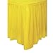 Unique Industries, Plastic Table Skirt, Party Supplies - Yellow, 29 Inches x 14 Feet