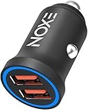 Car Charger, NOXE Fast Charger, Dual USB 4X Fast Charging 36W / 6A Car Charger Adapter - Intelligent Circuitry/Compatible - iPhone Xs XR X 8 7 Plus, Samsung Galaxy Note 9 8 S9 S8, and More