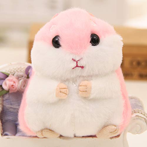 BONTOUJOUR Super Cute Animal Hamster Plush Keychain Stuffed Animals Key Chain Charm Handbag Bag Purse Pendant-5 Pcs