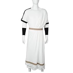 KrzyRoom Mens Ancient Greek Gods Toga Roman Senator