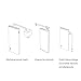 Battery Pack,HAME 10000mAh Ultra-Slim Travel Portable Batteries Built-in Micro Charging Cable High-Speed Charge Dual USB 3.1A Output Charger for Cell Phone ,Samsung,iPhone 8 7 6 , iPad and Android