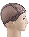 TANYAWIGS Large Dark Brown Superfine Wig Cap for Making Wigs With Adjustable Strap And Spare Combs Easy DIY Swiss Lace Perfect Fit (23.5