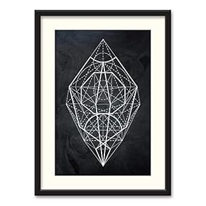 NWT Black Paper Framed Canvas Wall Art for...