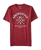 Aeropostale Men's Aero Ny Crossing Graphic T Shirt L Red Rock