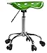 Flash Furniture Taylor Vibrant Spicy Lime Tractor Seat and Chrome Stool