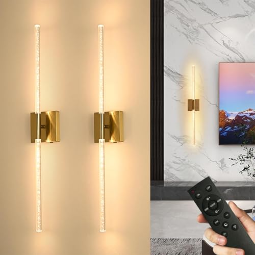 ALISMAEEL Wall Sconces Set of Two Battery Operated Wall Sconce 350° Rotation 10000mAh Wall Lights 3000K-6000K Tri-Color Dimming Equipped with Eemote Control for Bedroom, Living Room, Hallway, Bathroom