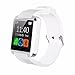 Alike U8 Bluetooth Smartwatch with Camera, Touch Screen for IOS and Android, White