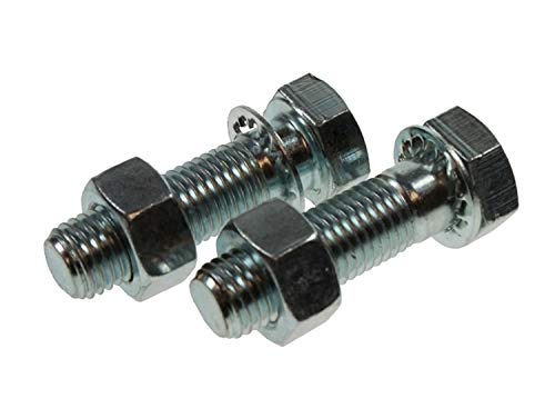 BITS4REASONS Maypole M16 55mm Length Towball Nuts And Bolts. High Tensile Strength Steel & Shake-proof Washers Perfect For Secure Tow Ball Installation. Zinc Plated Bolts. UK & EU Approved