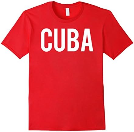 Mens Cuba T Shirt - Cool new cuban fan funny cheap gift tee 2XL Red
