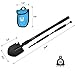 Military Survival Folding Shovel and Pick with Carrying Pouch for Camping, Hiking, Backpacking, Fishing, Tactical Army Surplus Multitool, Trench Entrenching Tool, Car Emergency Shovel