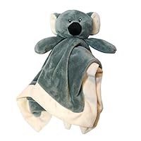 Lovey Security Blanket 12 inch Square Stuffed Animal Baby Blankie for Girls or Boys (Koala) by Baberoo