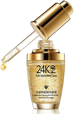 Pure 24K Gold Essence Anti Wrinkle Face Skin Care Anti Aging Collagen Whitening Moisturizing Hyaluronic Acid Liquid 30ml