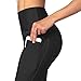 Occffy High Waist Out Pocket Yoga Pants for Women Tummy Control Workout Clothes Ladies Leggings (Black, L)