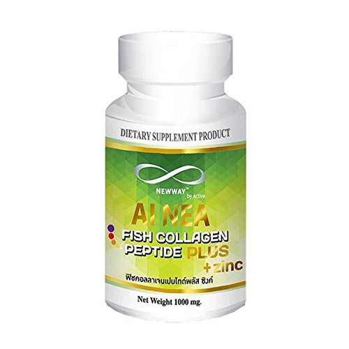 NEWWAY AI NEA Fish Collagen Peptide Plus Zinc 1 Box Supplements Reduce Acne 14 Tablet
