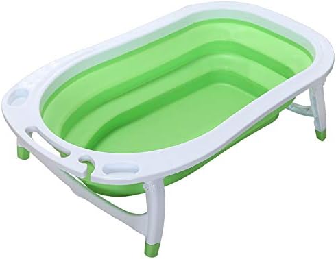 green baby bath tub