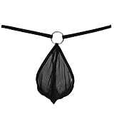 YiZYiF Men's Mesh G-string Thin Belt Bulge Pouch Bikini See through Lingerie