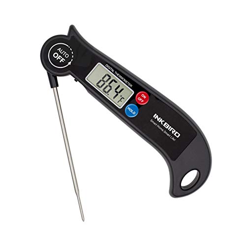 Inkbird Instant Read Meat Thermometer, Digital Food Cooking Thermometer with Magnet, C and F Switch, Fast Read BBQ Thermometer for Smoker, Kitchen, Grilling, Oven, Candy, Baking, HET-F001
