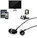 PWOW in-Ear Headphones with Mic Earphones Earbuds with Microphone Universal 3.5mm Stereo Earphones with Mic Volume Control for iPhone/Samsung/Computer Black