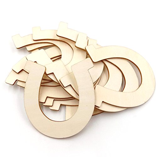 1 Healifty+Horseshoe+Unfinished+Cutouts+Decoration