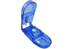 New in Pill Cutter Splitter Half Storage Compartment Box Medicine Tablet Holder HS88 Household Merchandises Items Nice Proces