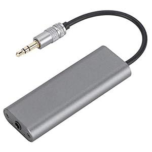 Miniversterker, HIFI stereohoofdtelefoonversterker met 200mAH oplaadbare batterij AMP 3,5 mm AUX digitale audiospeler…