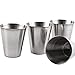 1 Set of 4 Stainless Steel 170ML Outdoor Camping Cup Mug Drinking Beer Water Coffee Tea with Free Case