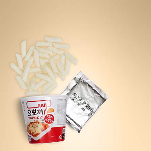 Cheese Tteokbokki Korean Rice Cake Instant 8.5oz 240g (Pack of 2, Cheese & Hot Sauce) Korean Snack Tteok Tteokbokki Rice Cake 떡볶이 - Thumbnail 4