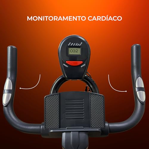 Bicicleta Ergométrica Fitness Para Cardio E Musculação Academia Com Base Cor Preto E Vermelho Marca Its 8kg Inercia