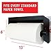 Pegboard Paper Towel Holder with Shelf, Peg Board Accessory Kit with Heavy Duty Peg Hooks, Black Pegboard Accessories Tool Holder Organizer