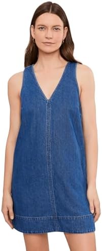 Madewell Women's Denim Seamed Mini Shirtdress in Palermo Wash Palermo Wash  12 at Amazon Women's Clothing store
