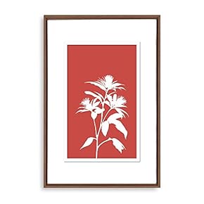 Framed Canvas Wall Art Abstract Flower Canvas Prints Home Artwork Decoration for Living Room,Bedroom - 16x24 inches