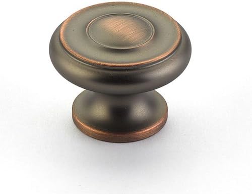 Schaub 704-AUB Colonial Collection 1-1/2" dia. Knob - Aurora Bronze